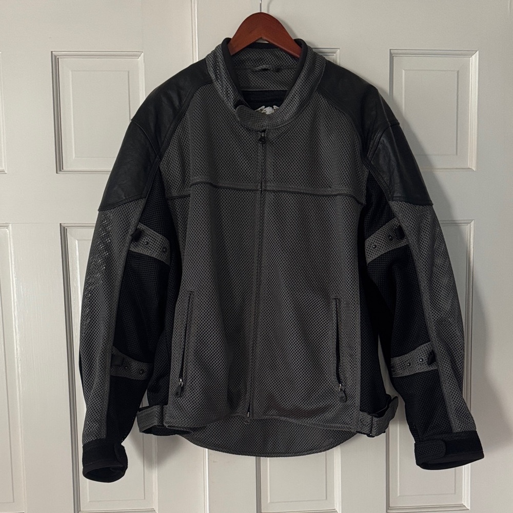 Harley-Davidson Black and Gray Motorcycle Jacket